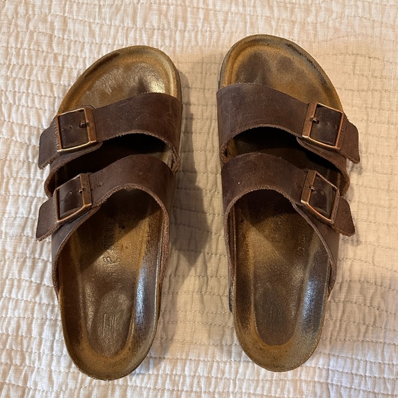 Birkenstock Arizona Oiled Leather Habana 42, 9/9.5 mens, 11/11.5 women’s - Picture 1 of 9